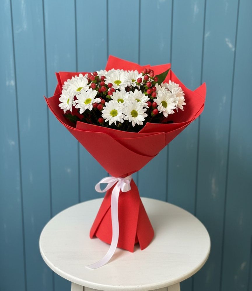 Букет цветов из: Хризантемы в Пивоварихе