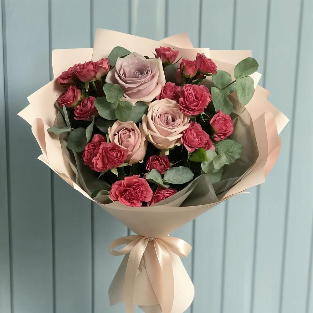 Букет цветов из: Гвоздики и Розы в Пивоварихе