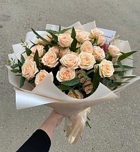 Букет Кремовые розы Латте в Пивоварихе