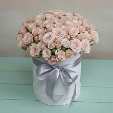 Цветочная композиция из Розы в шляпной коробке в Пивоварихе