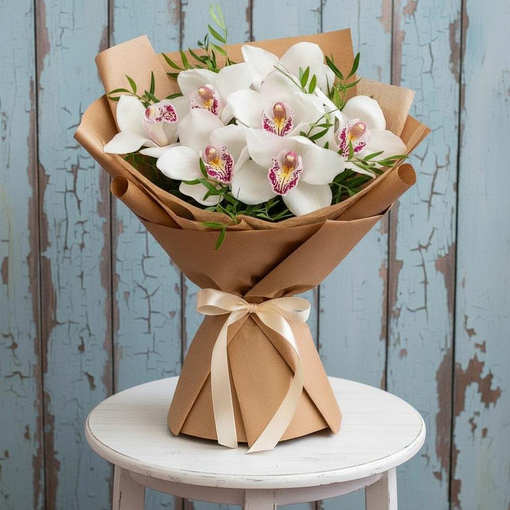 Букет цветов из: Орхидеи и Розы в Пивоварихе