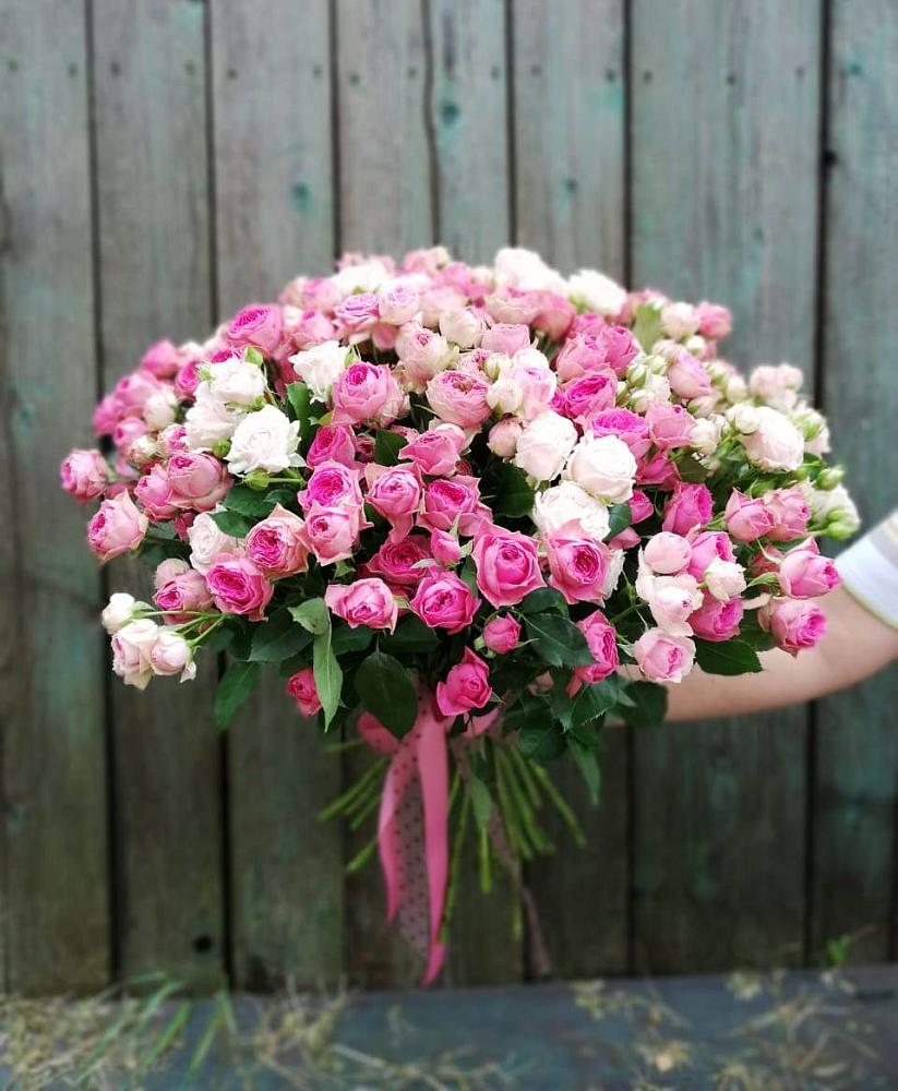 Букет Розовые кустовые розы Натали и Лав Лидия в Пивоварихе