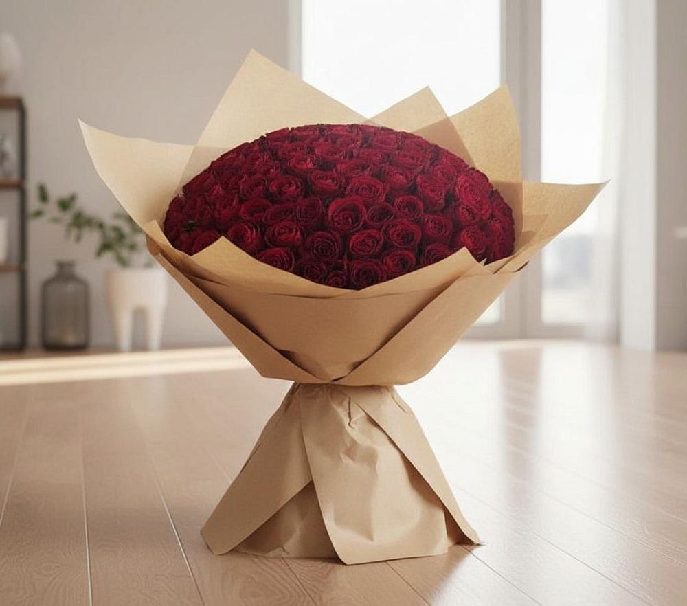 Букет 101 Красная роза в Пивоварихе