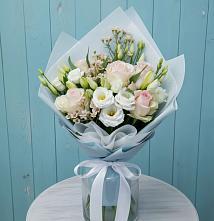 Букет цветов из:  Розы и Лизиантусы в Пивоварихе