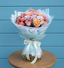 Букет цветов из:  Хризантемы и Розы в Пивоварихе