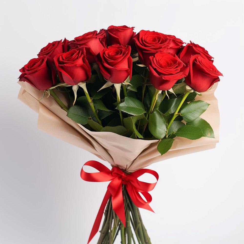 Букет 11 Красных роз Эдлесс Лав в Пивоварихе