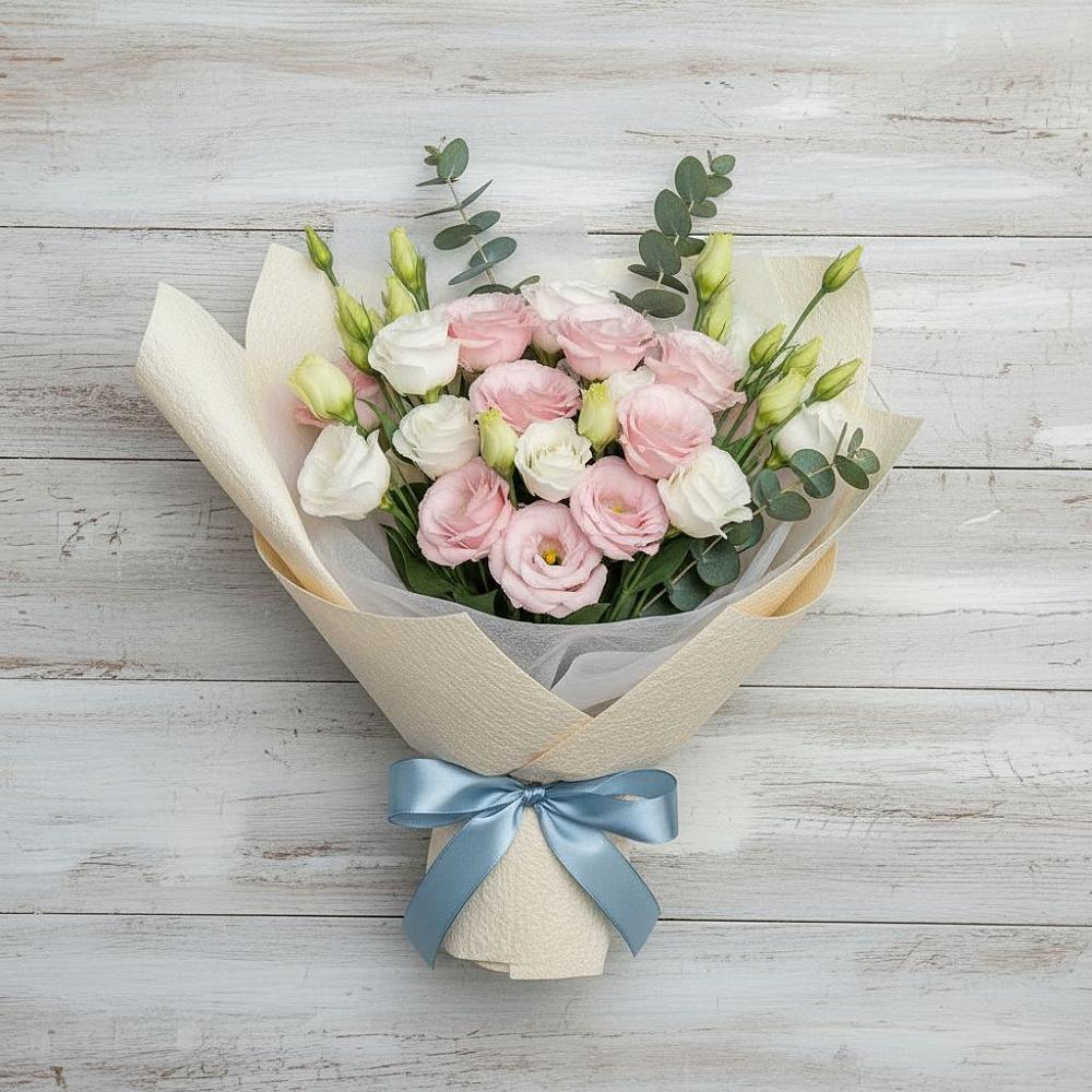 Букет цветов из: Лизиантусы в Пивоварихе