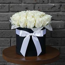 Цветочная композиция из Розы в шляпной коробке в Пивоварихе